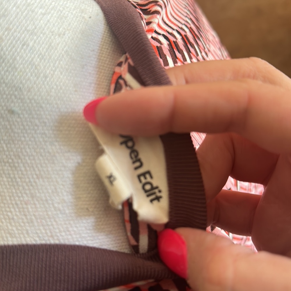 Open Edit Colorful Long-Sleeve Blouse - Picture 6 of 6